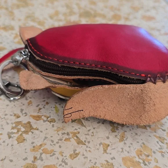Leather Fox Keychain - Picture 2 of 4